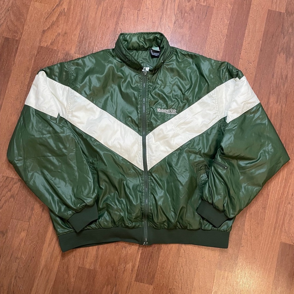 Vtg Monterey Classic Mississippi State University Jacket Green XXL Thinsulate